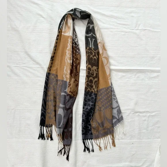 Coach Pattern Patch Monogram Scarf - Picture 5 of 12